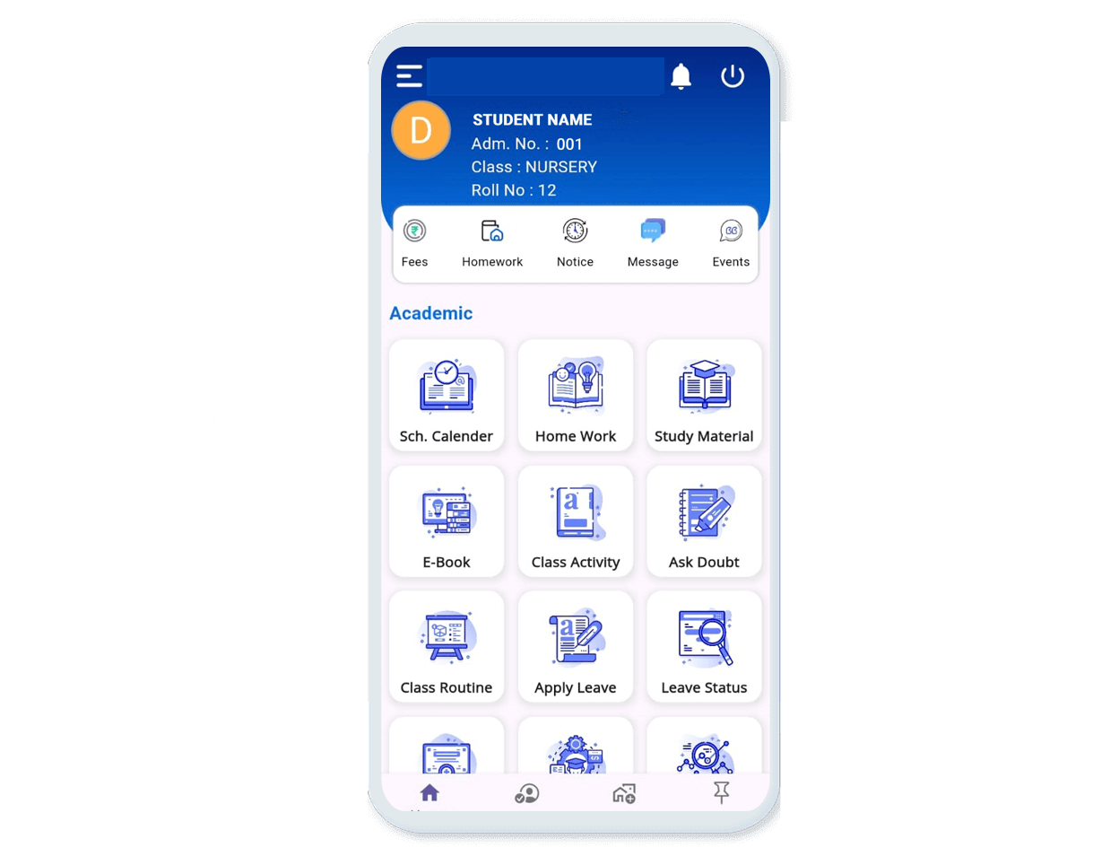 SMILE School mobile app